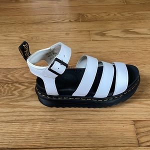 Doc Martens brand new platform white Blaire sandals. Never worn with box! Size 5